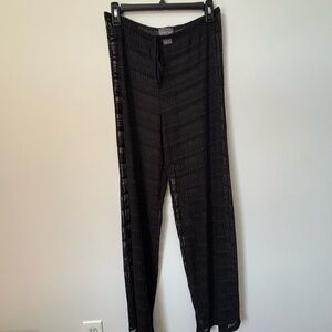 Jordan Taylor Sheer Black Straight Leg Pants